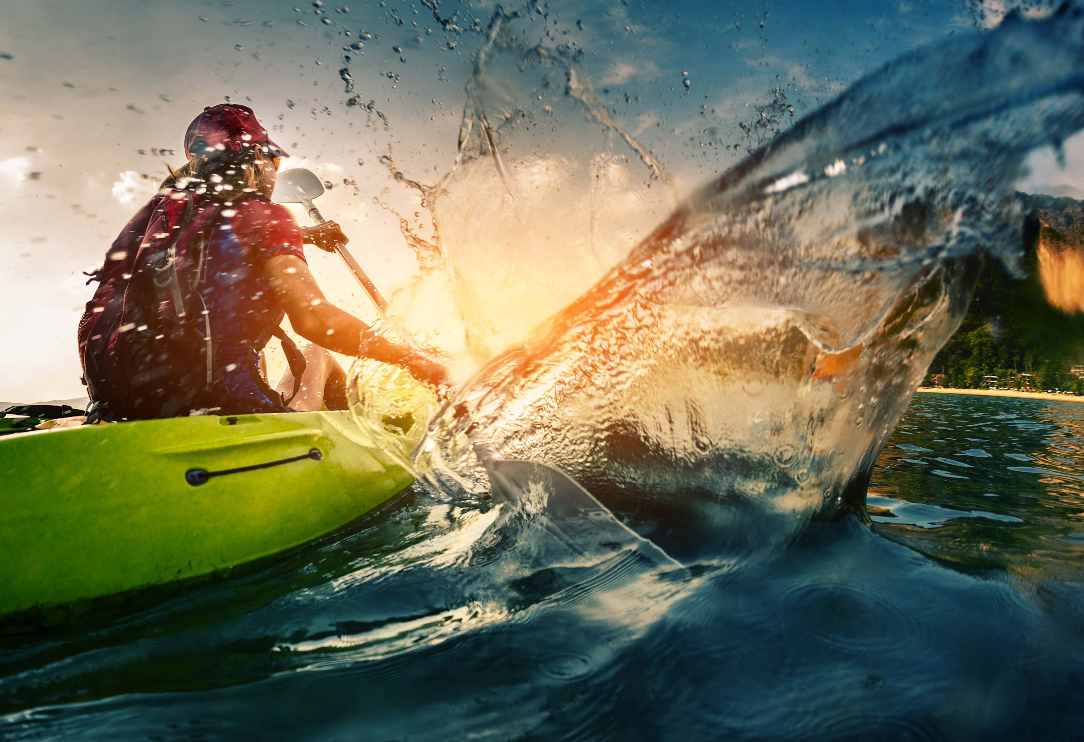 Person canoeing. Photo: Dudarev Mikhail