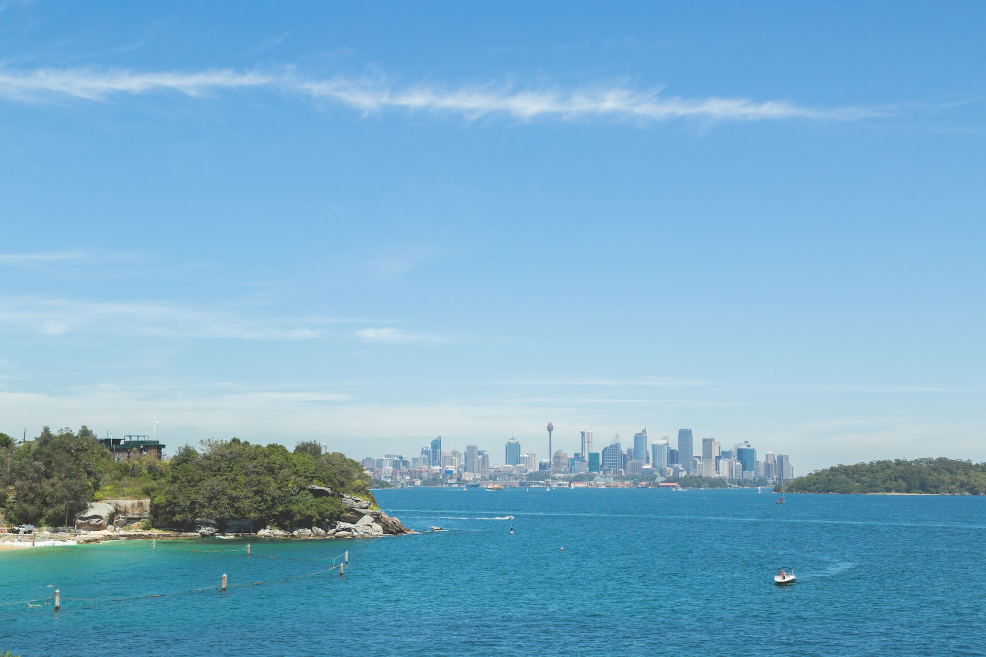 View of the city from Shakespeares Point, Sydney Harbour National Park. Photo: © Instagram - @hugh.obrien