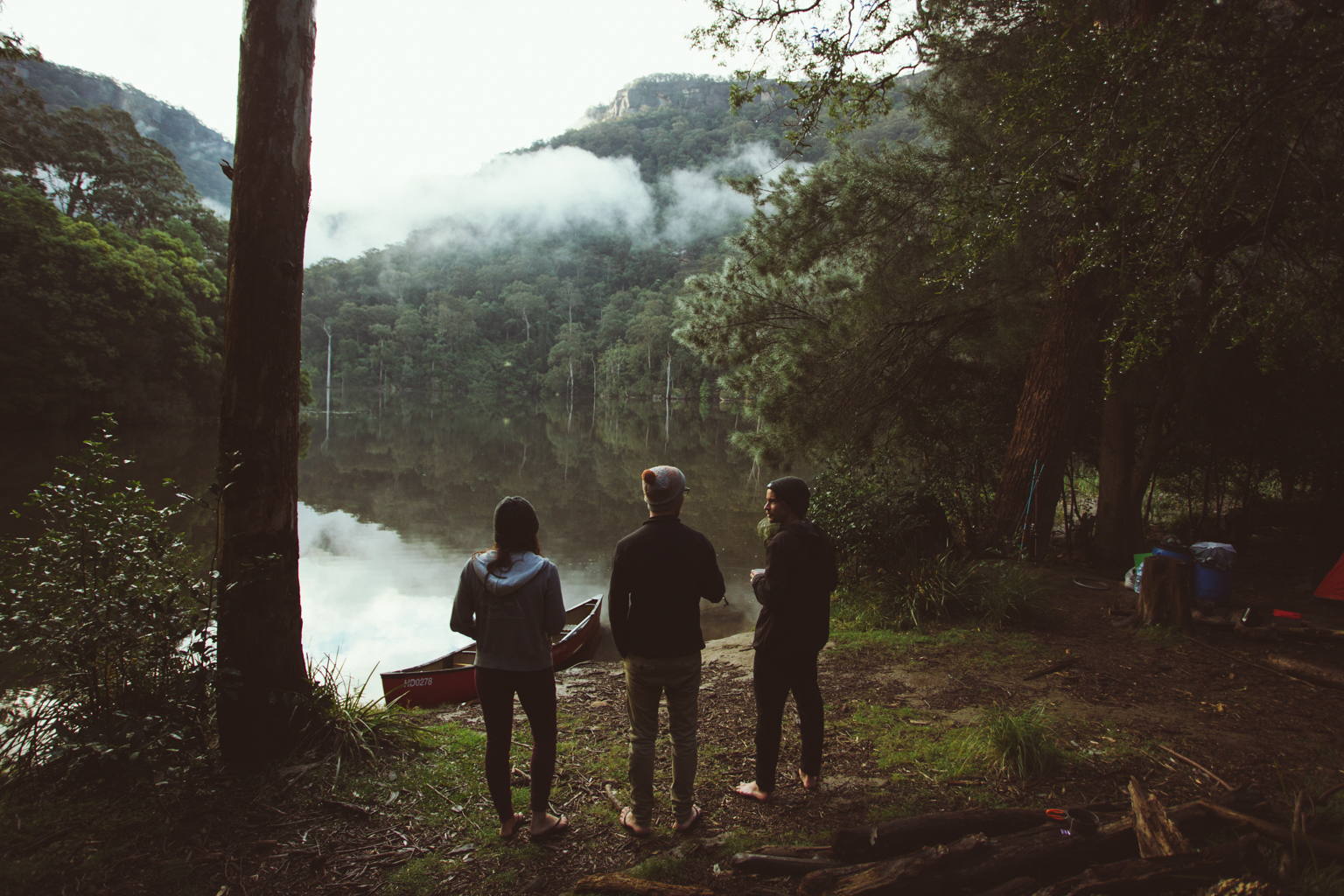 People camping by the water, Morton National Park. Photo: Tim Clark