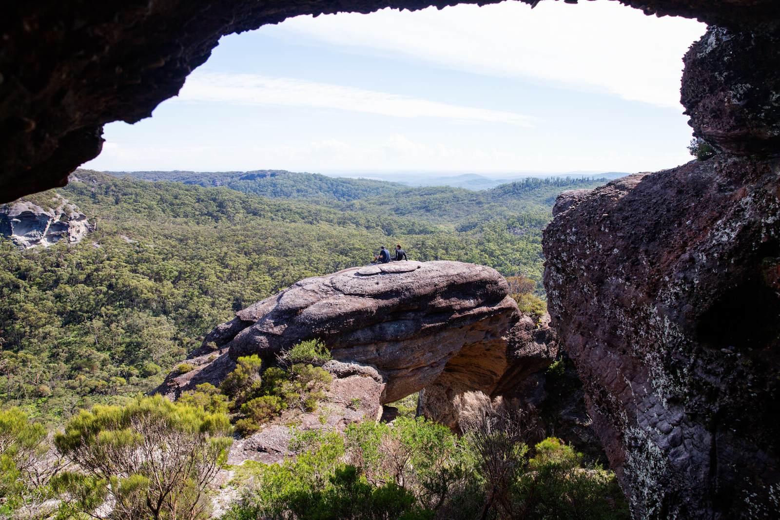 People enjoying the view in Budawang National Park. Photo: Daniel Bos