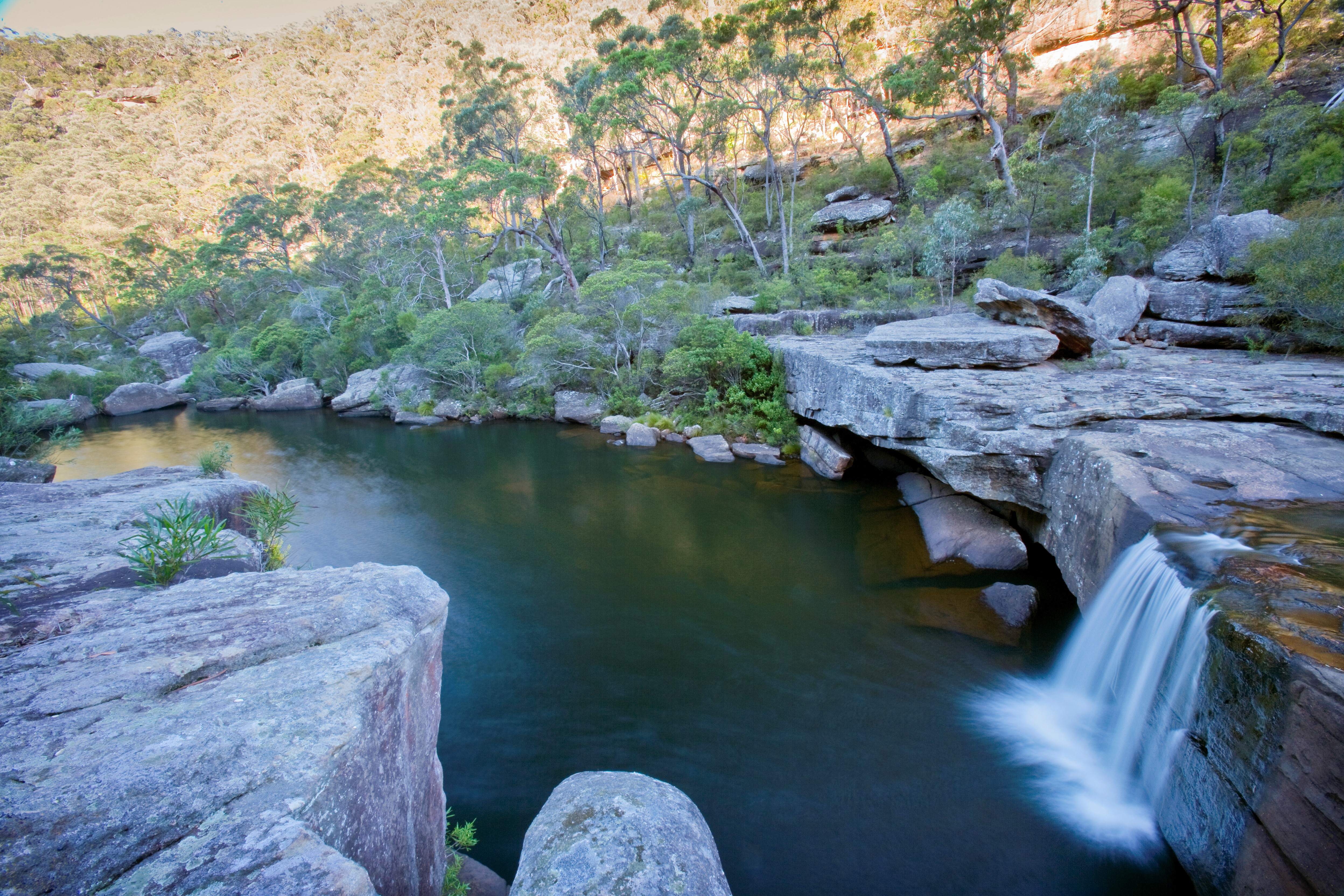 Jinnga freshwater swimming hole in Dharawal National Park. Photo credit: Nick Cubbin/DPIE
