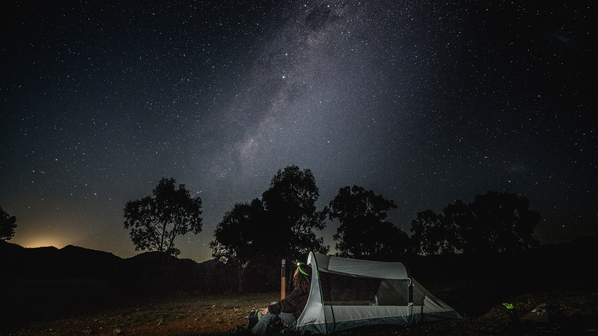 Camping under the stars at Camp Blackman in Warrumbungle National Park. Photo credit: Rob Mulally/DPIE
