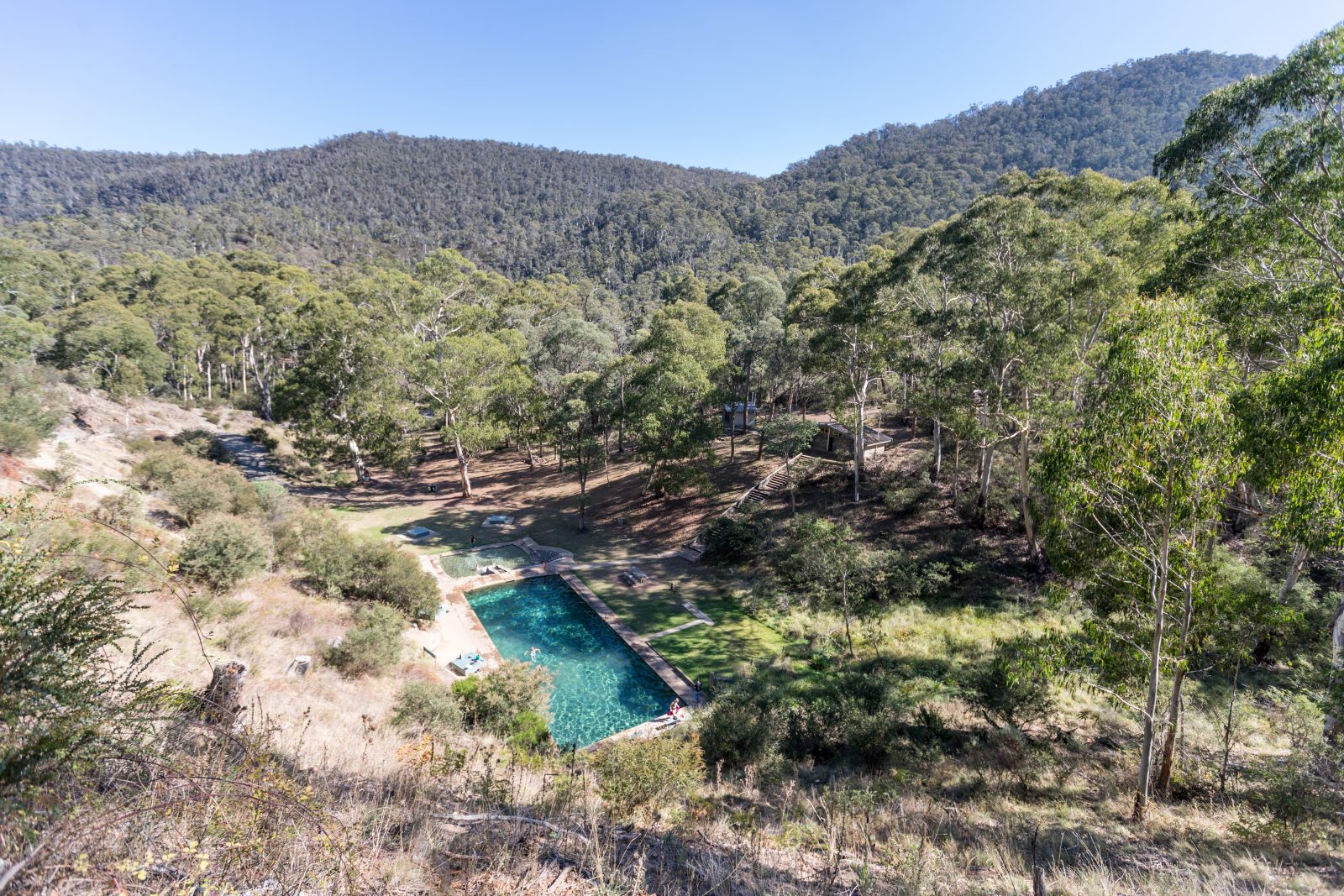Yarrangobilly Caves thermal pool in Kosciuszko National Park. Photo credit: Boen Ferguson/DPIE