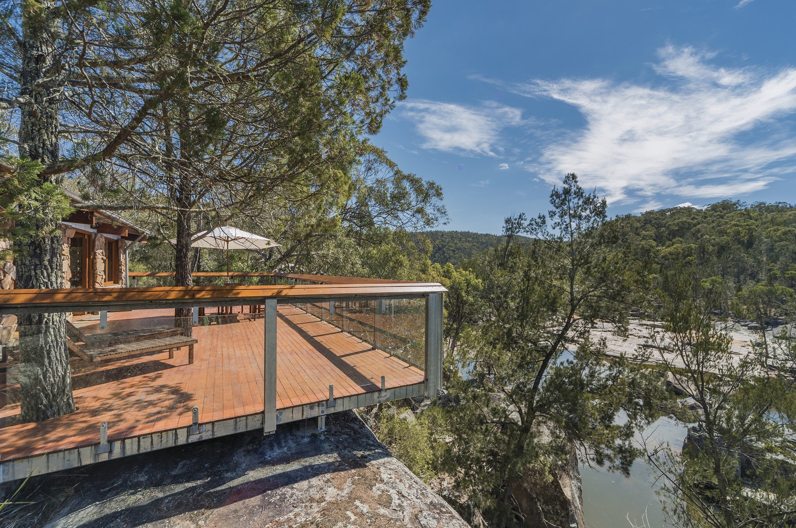 View from Muluerindie self-catered accommodation in Warrabah National Park. Photo credit: David Young/DPIE