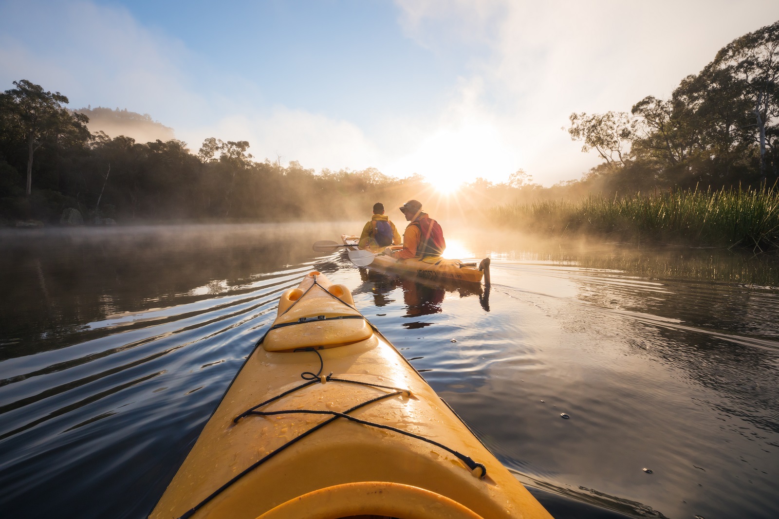 Kayaking on the Cudgegong river, Wollemi National Park. Photo credit: Daniel Tran/DPIE