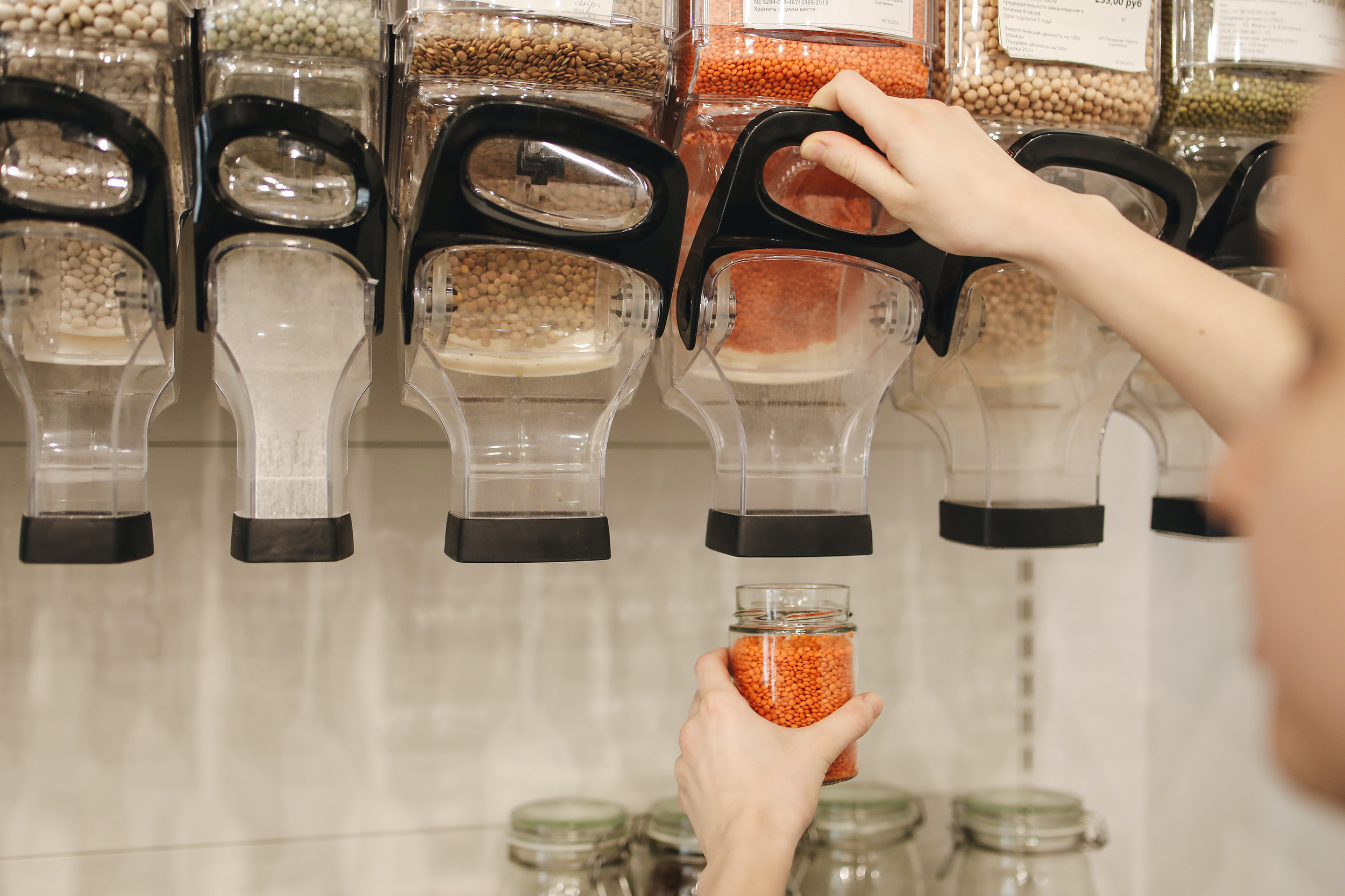 Bulk food dispenser. Photo: Polina Tankilevitch via Pexels