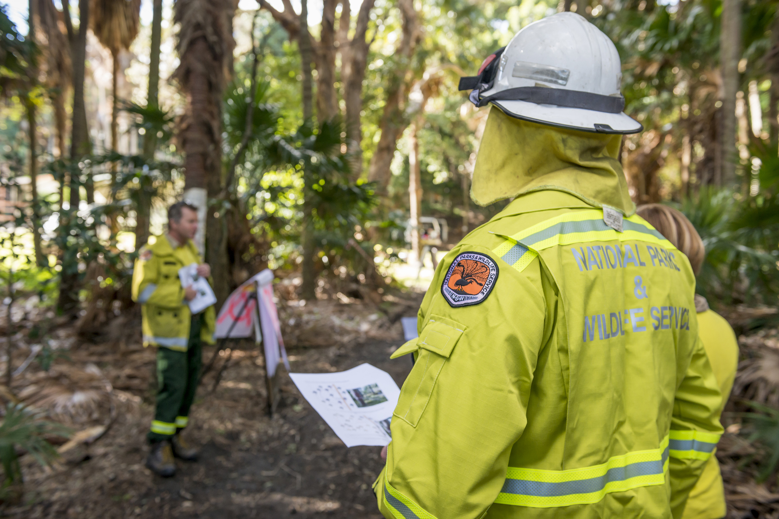 Communications, planning, fire training Lower North Coast region. Photo credit: John Spencer / DPIE