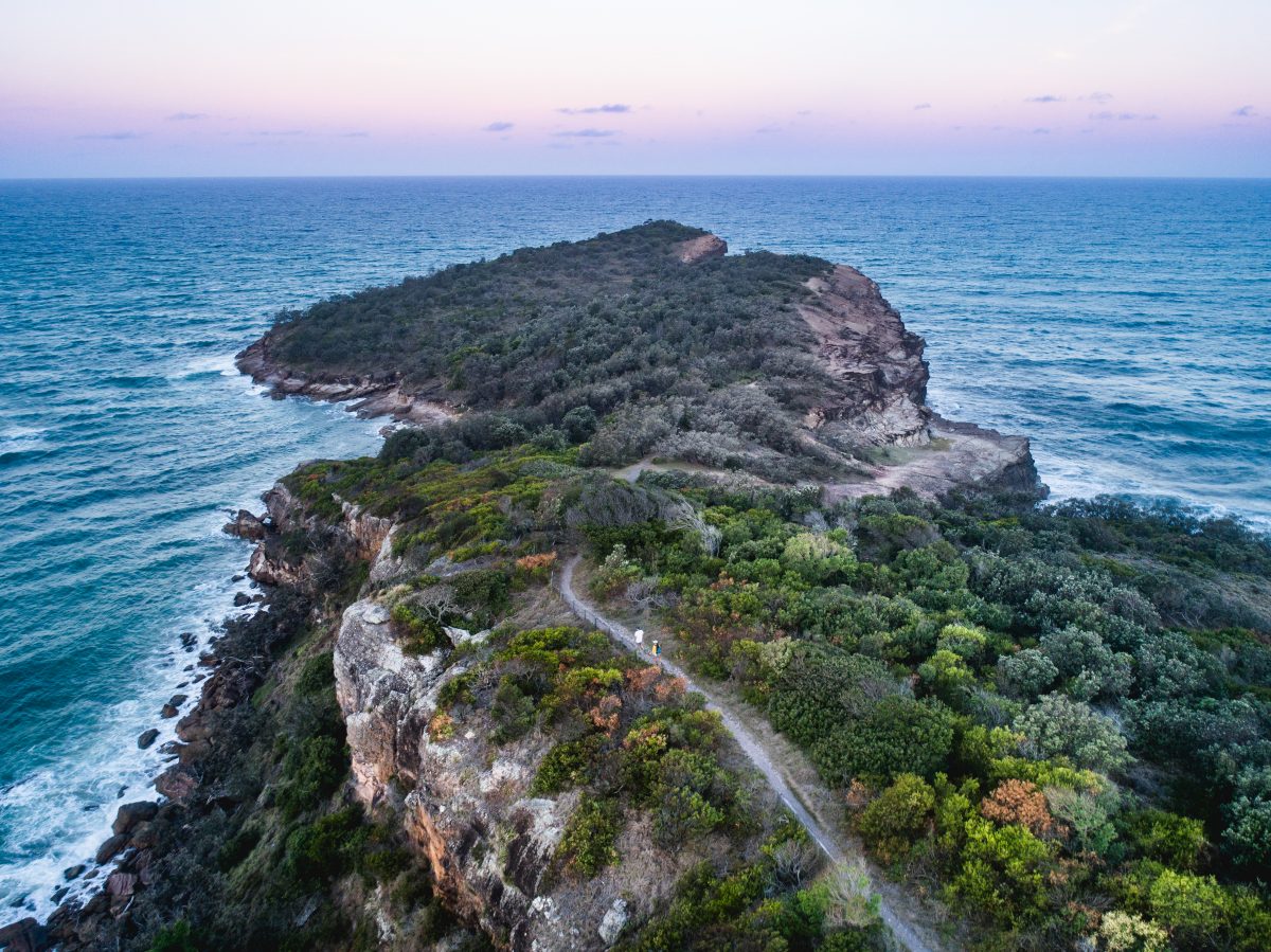 A beautiful sunset aerial Kattang Nature Reserve. Photo credit: Rob Mulally / DCCEEW © Studio Bilby