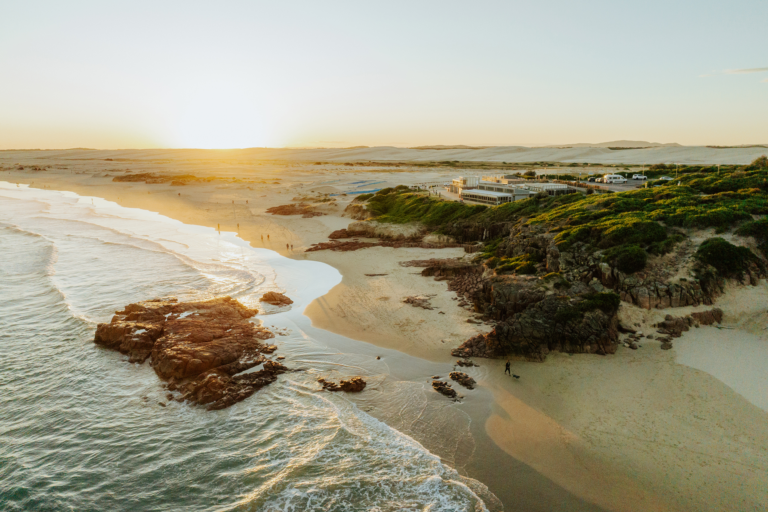 Aerial of Birubi Beach, Tomaree National Park. Photo: Remy Brand / DCCEEW © Studio Bilby