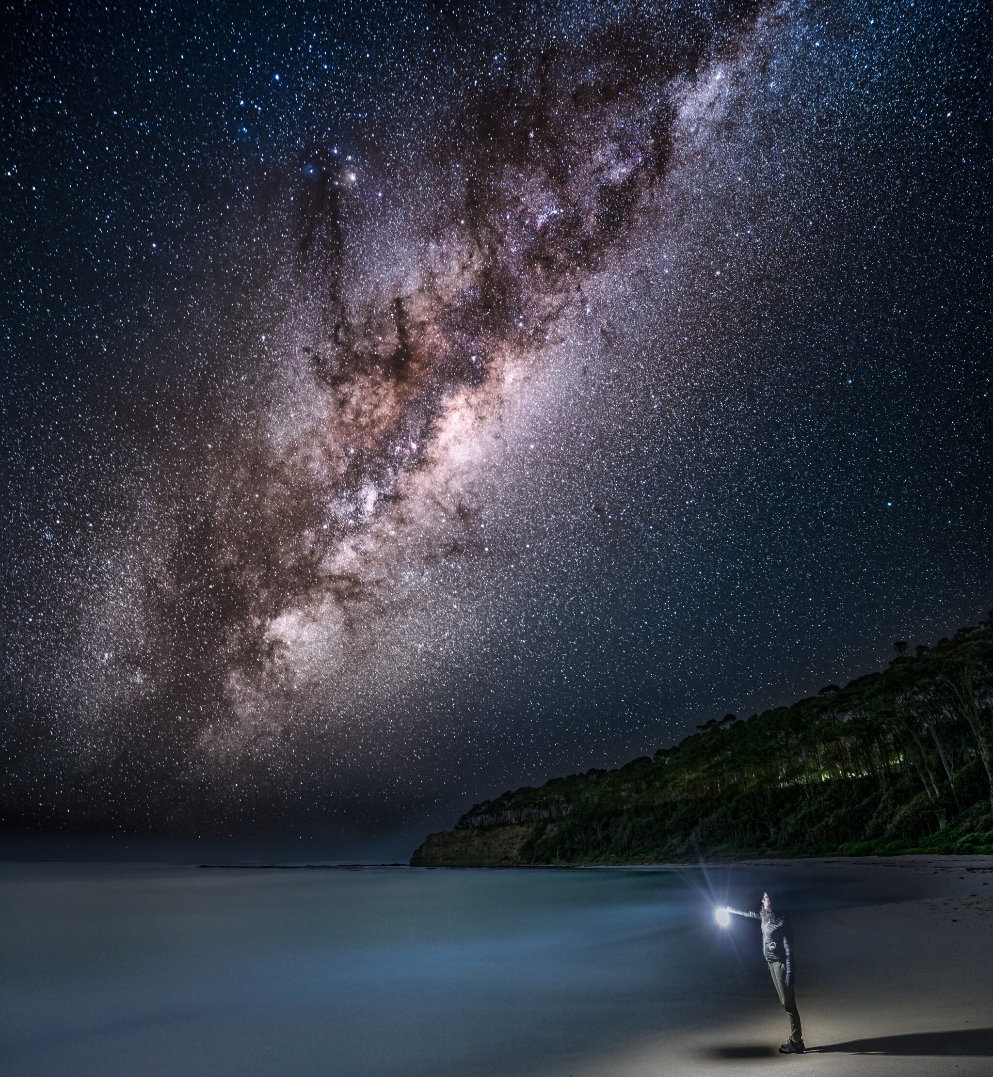 The Milky Way above the beach in Murramarang National Park. Photo credit: Grant Reynolds/DCCEEW