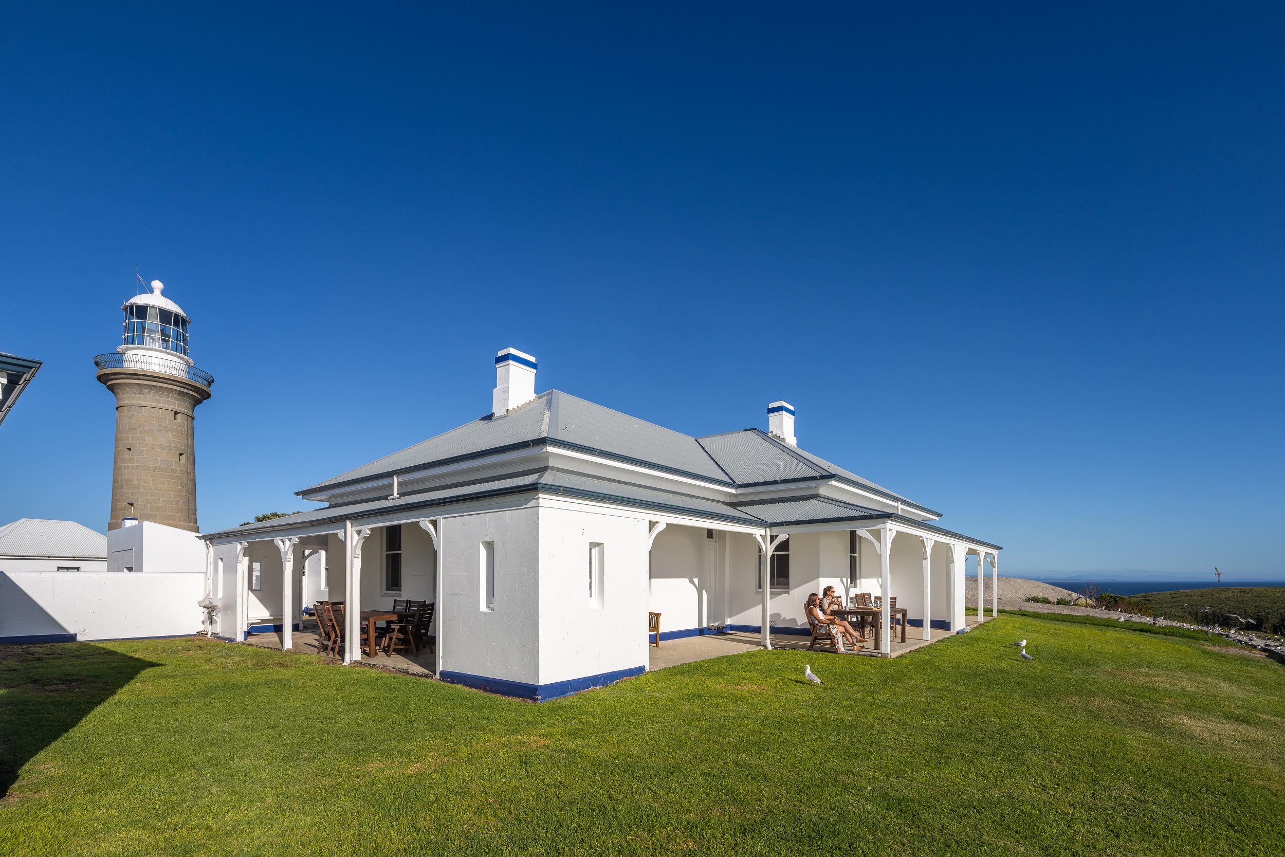 The exterior of Montague Island Assistant Lighthouse Keeper's Cottage. Photo credit: David Rogers/DCCEEW