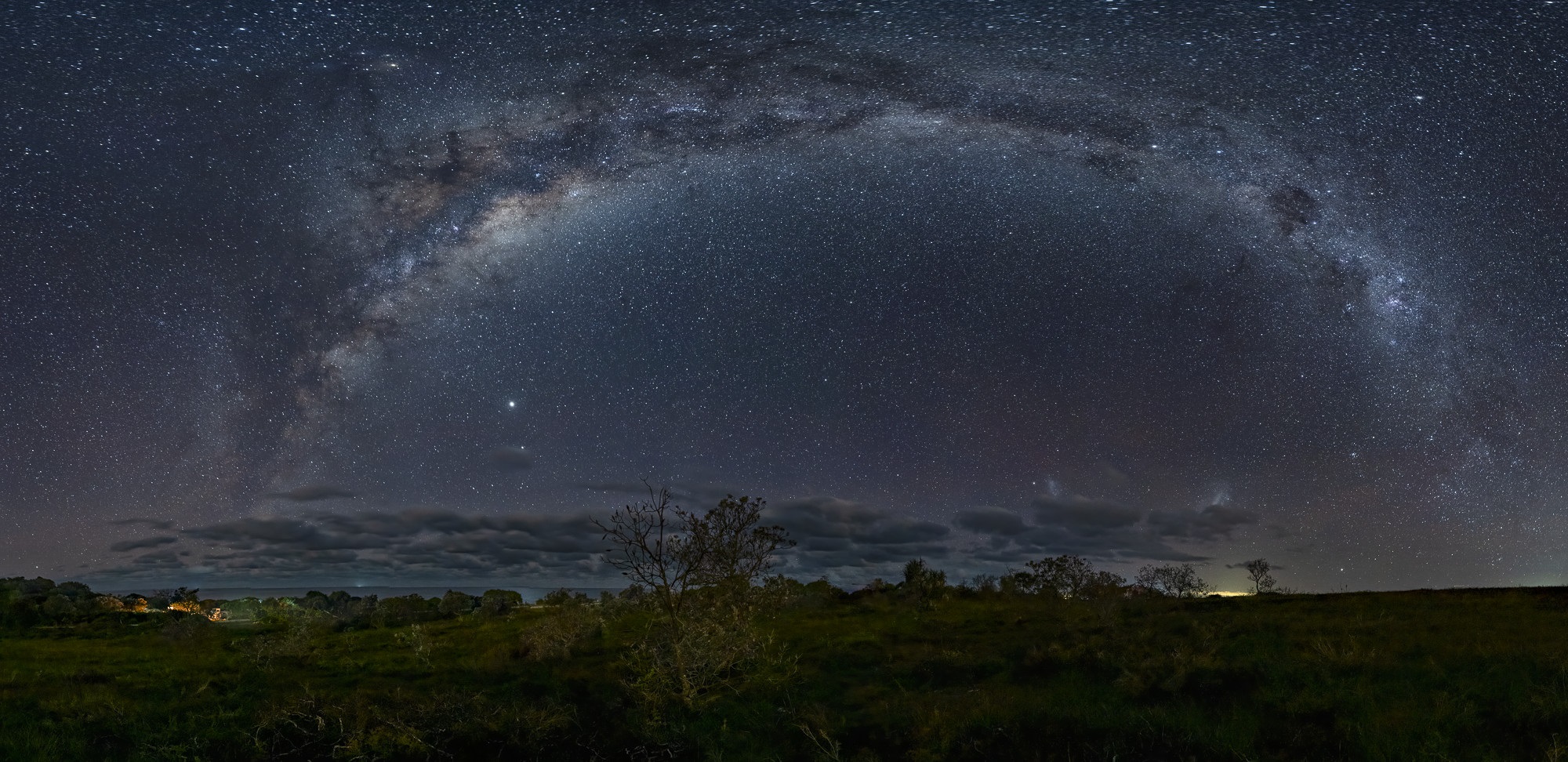 The Milky Way stretched over Yuraygir National Park. Photo credit: Neil Vincent/DCCEEW