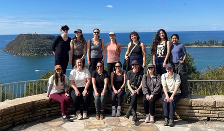 A group of women at a lookout in Ku-ring-gai Chase National Park, near Sydney. Credit: Emily Duck &copy; Cool Girls Club