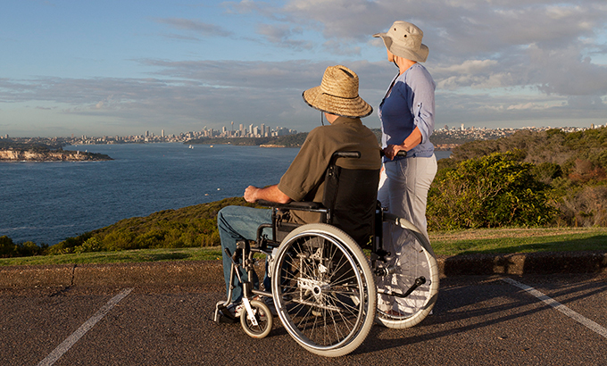 Wheelchair access, Sydney Harbour National Park. Photo: David Finnegan