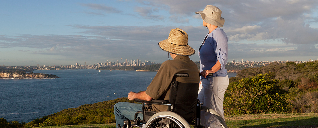 Wheelchair access, Sydney Harbour National Park. Photo: David Finnegan