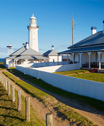 Green Cape Lightstation Keeper's Cottages, Ben Boyd National Park. Photo: Nick Cubbin &copy; DPE