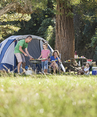 The Basin campground, Ku-ring-gai Chase National Park. Photo credit: David Finnegan &copy; DPIE