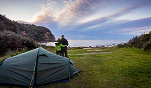 Little Beach campground, Bouddi National Park. Photo: Nick Cubbin/OEH