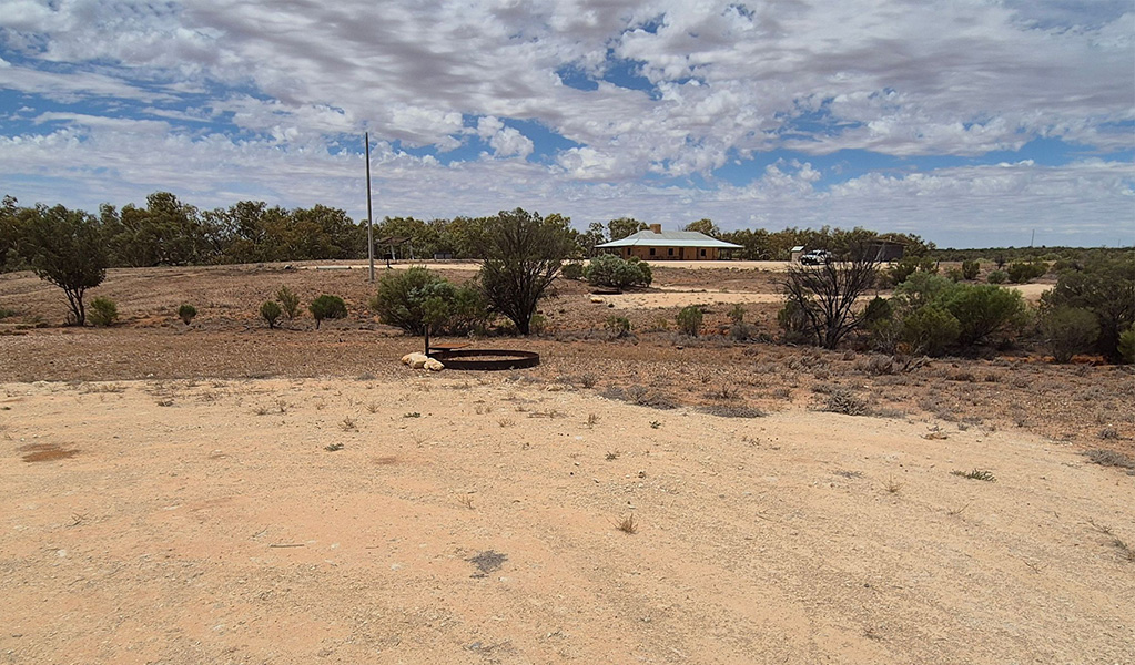 Campsite with a firepit at Teilta campground and picnic area. Credit: Gareth Telfer &copy; DCCEEW