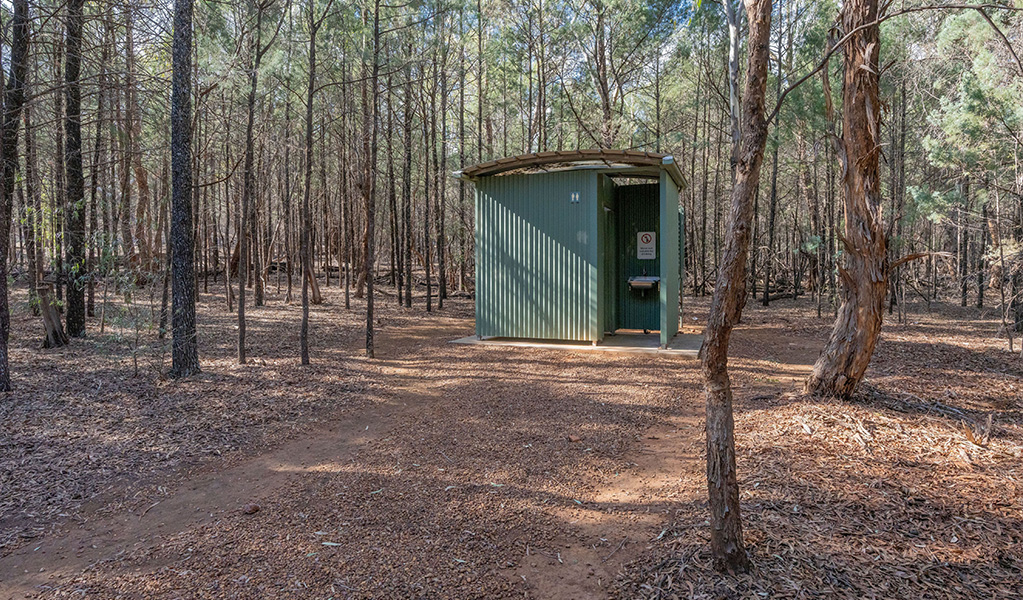Tidy toilet facilities at Jacks Creek picnic area. Credit: John Spencer &copy; DCCEEW