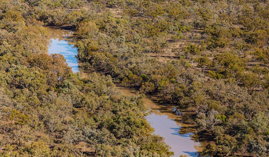 Maranoa Waterhole in Cuttaburra National Park. Credit: Joshua Smith &copy; DCCEEW
