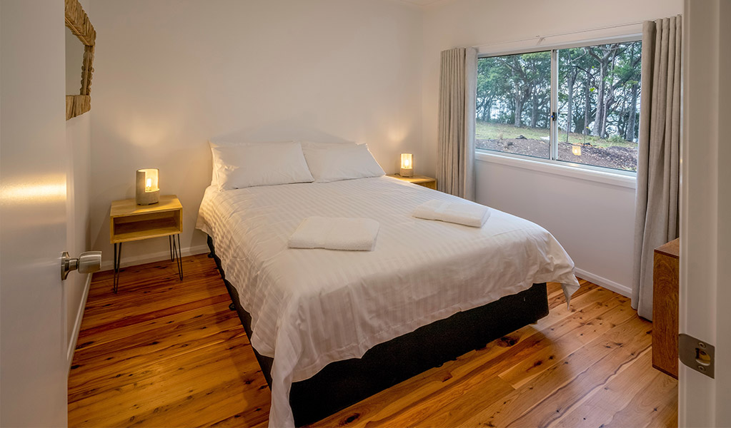 A bedroom with window views, Judges House. Photo: John Spencer &copy;DPIE