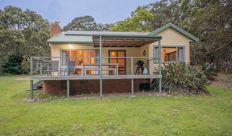 The exterior of Yellow Rock Beach House in Murramarang National Park. Photo: John Spencer &copy; DPIE