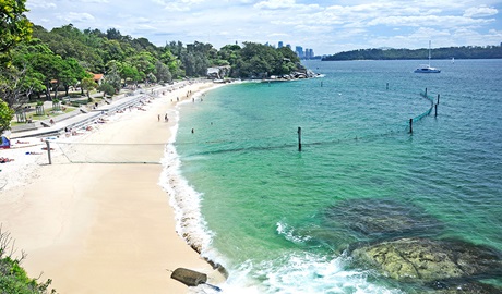 Nielsen Park and shark beach in Sydney Harbour National Park. Credit: Kevin McGrath © DCCEEW
