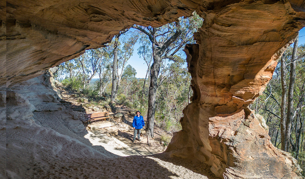 Sandstone caves in Pilliga Nature Reserve. Credit: John Spencer/DCCEEW &copy; DCCEEW