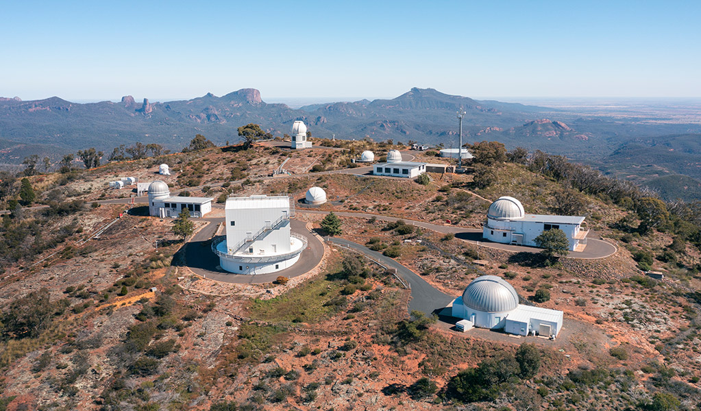 Aerial view of Sliding Spring Observatory. Credit: Destination NSW &copy; Destination NSW
