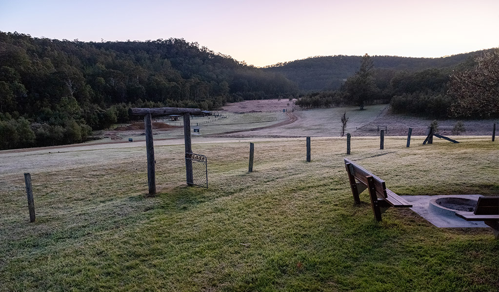 The lawn and surrounding view at Big Yango House.  Credit: Allan Chawner <HTML>&copy; DCCEEW