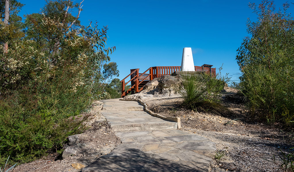 The path leading to Finchley lookout. Credit: Allan Chawner <HTML>&copy; DCCEEW
