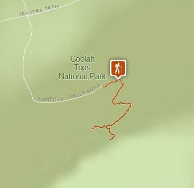 Map of Norfolk Falls walk