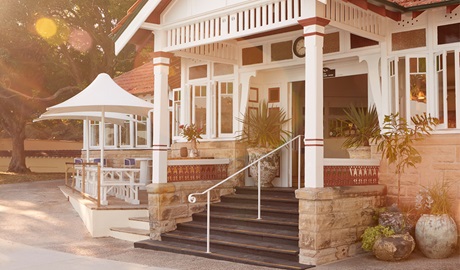 Exterior of The Nielson in Sydney Harbour National Park. Credit &copy; Annie Saba